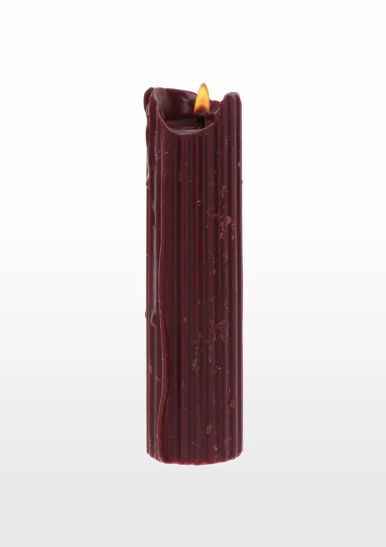 BDSM svíčky TABOOM Drip Candle s nízkou teplotou tání, černá a vínová, 2 ks - obrázek 2