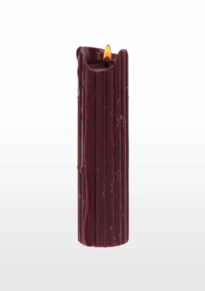 BDSM svíčky TABOOM Drip Candle s nízkou teplotou tání, černá a vínová, 2 ks - obrázek 2