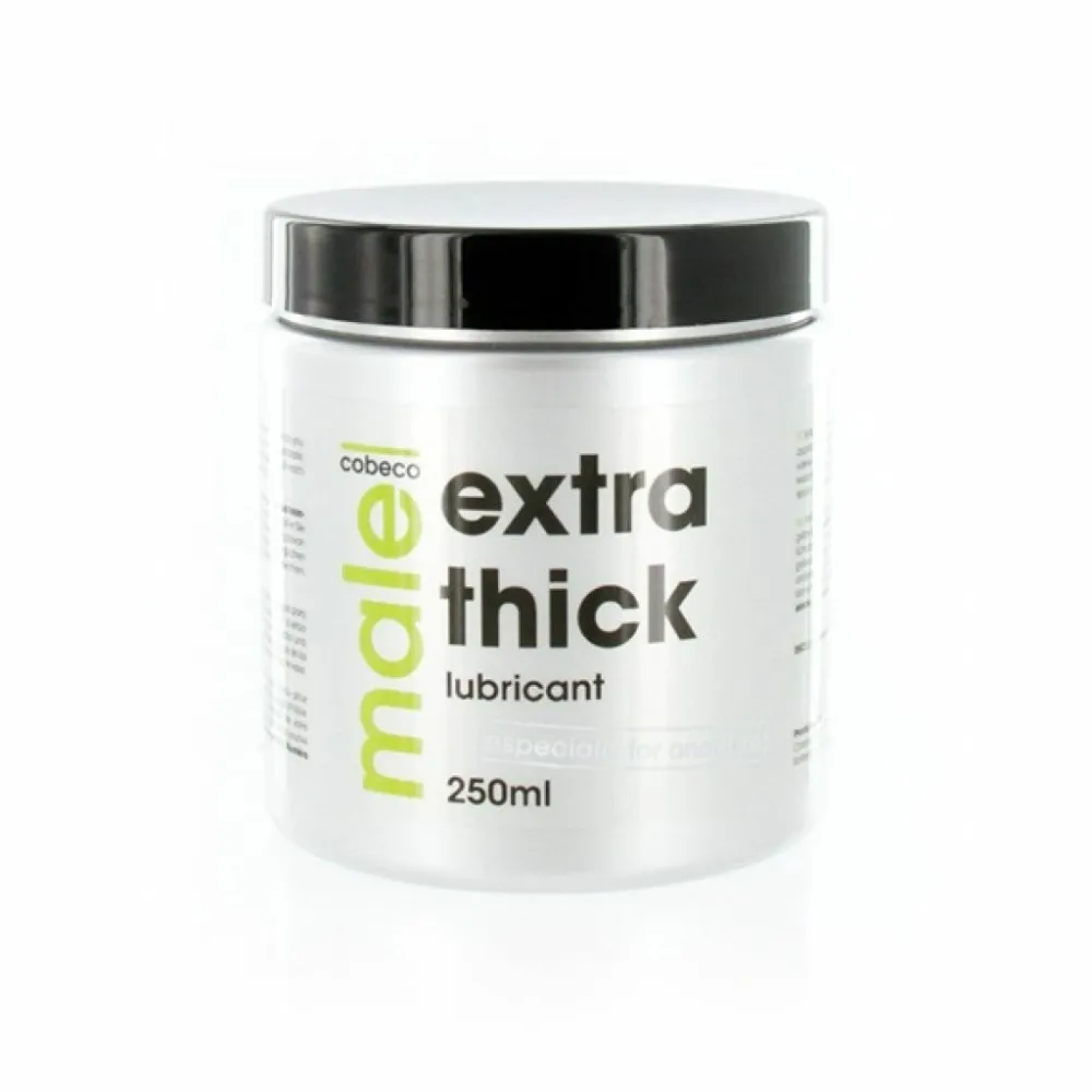 Hustý lubrikační gel Cobeco Male Extra Thick na vodní bázi, 250 ml