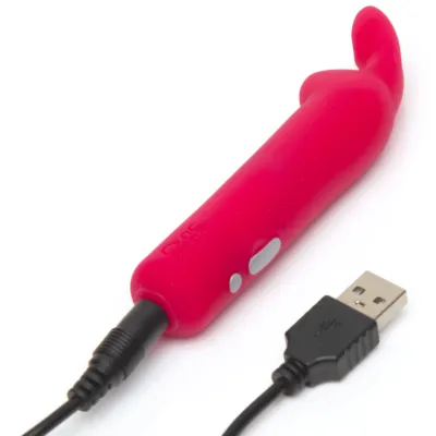 Nabíjecí minivibrátor Happy Rabbit s ouškami, 12 režimů, růžový - obrázek 4