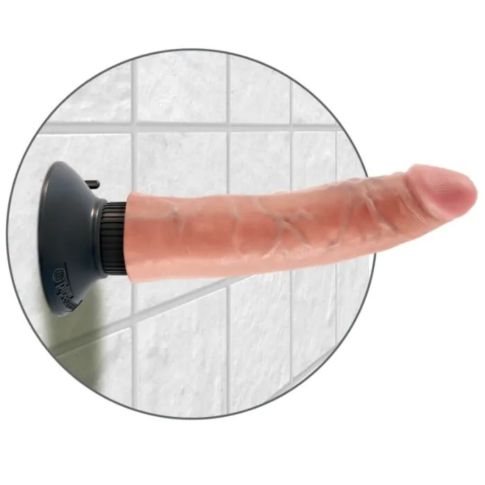 Realistický vibrátor King Cock s přísavkou, tělový, 17,8 cm - obrázek 5