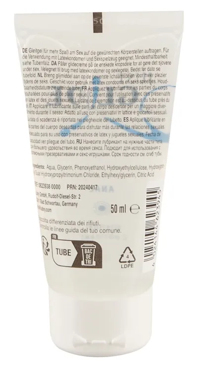 Anální lubrikační gel Just Glide Anal na vodní bázi, veganský, 50 ml - obrázek 2