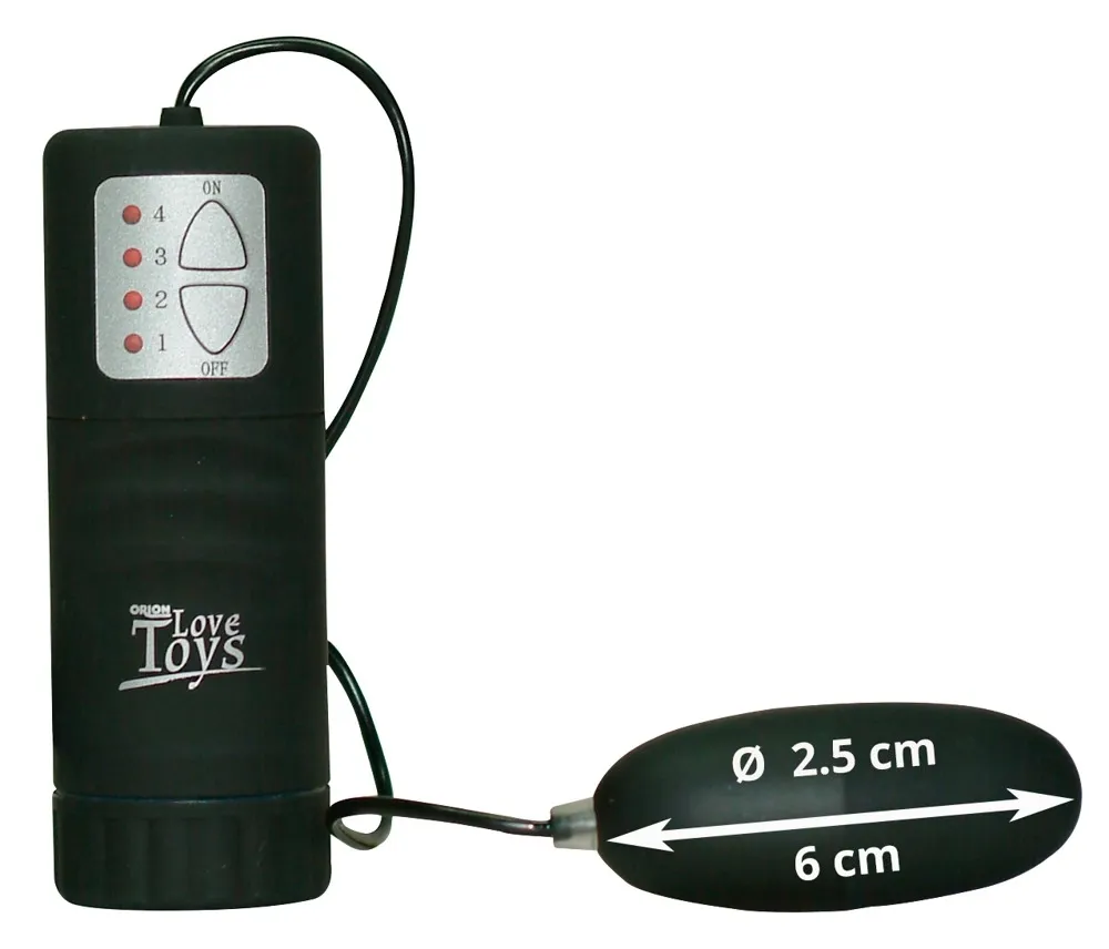 You2Toys Velvet Black Bullet vibrační vajíčko s kabelovým ovladačem 6 cm - obrázek 4