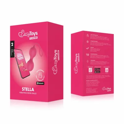 Vibrační venušiny kuličky EasyConnect Stella s ovládáním aplikací, růžové - obrázek 2