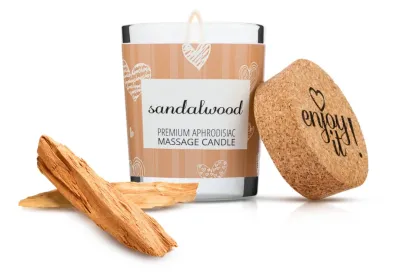Masážní svíčka Magnetifico Sandalwood s feromony, santalové dřevo, 70 ml
