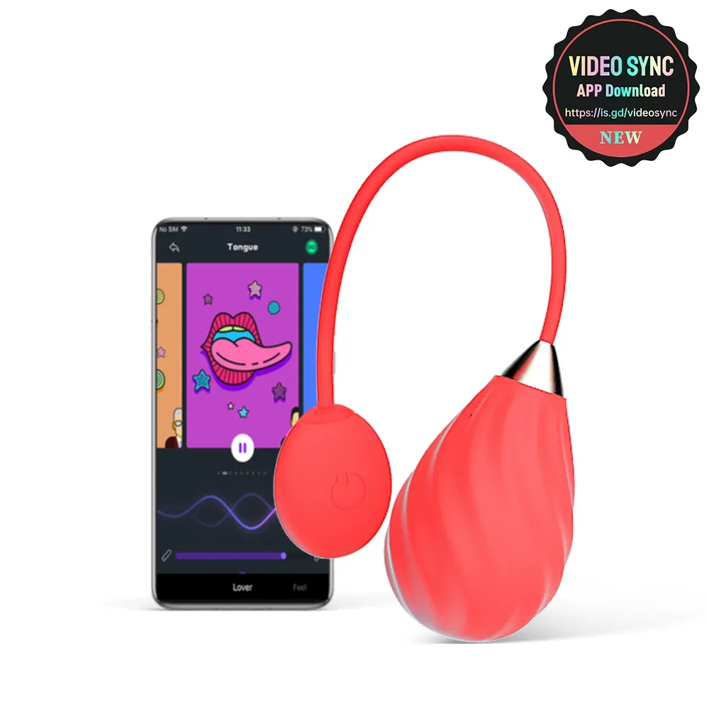 Chytrý vibrátor Magic Motion Magic Sundae s ovládáním aplikací, červený - obrázek 8