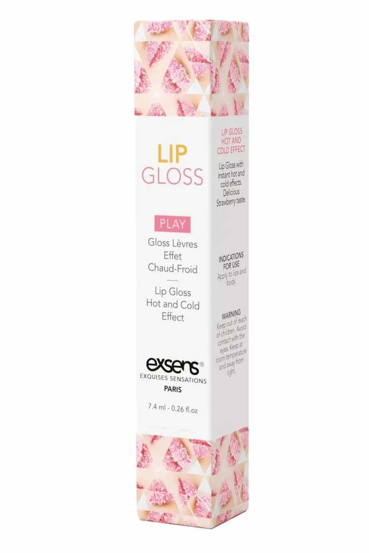 Brnivý lesk na rty EXSENS Strawberry, jahoda, 7,4 ml