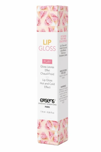Brnivý lesk na rty EXSENS Strawberry, jahoda, 7,4 ml