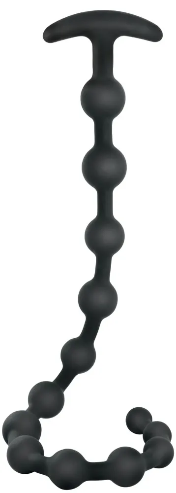 Anální kuličky Black Velvets, ohebné, silikonové, 13 kuliček, 50 cm - obrázek 2