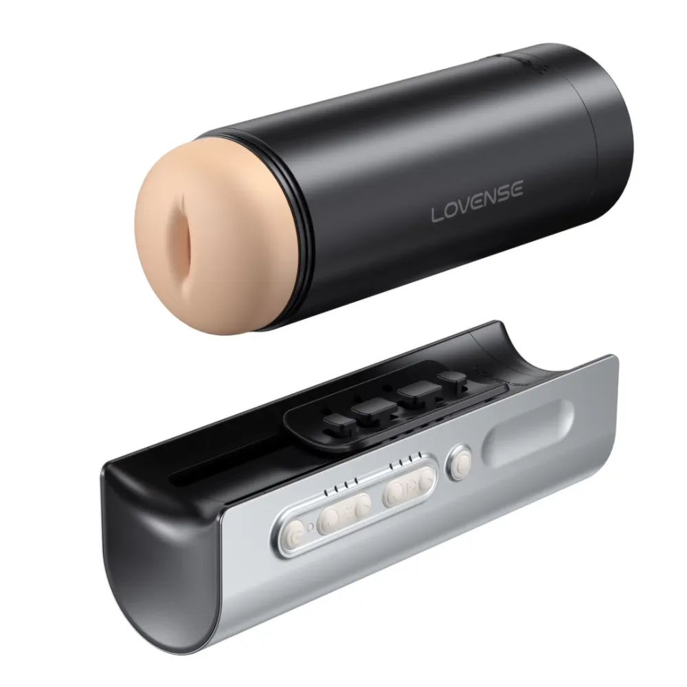 Automatický přirážecí masturbátor Lovense Solace Pro, černý - obrázek 3