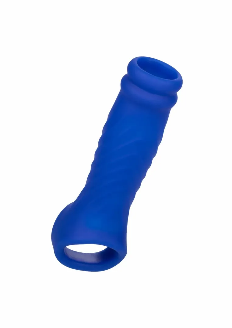 Návlek na penis CalExotics Admiral Wave Extension, tekutý silikon, modrý