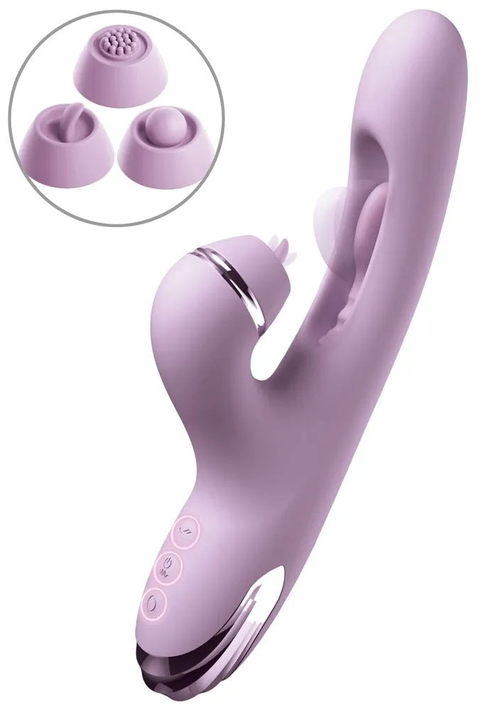 Rabbit vibrátor na bod G a klitoris Fantasy For Her G-Touch Pulse Pro, fialový - obrázek 2