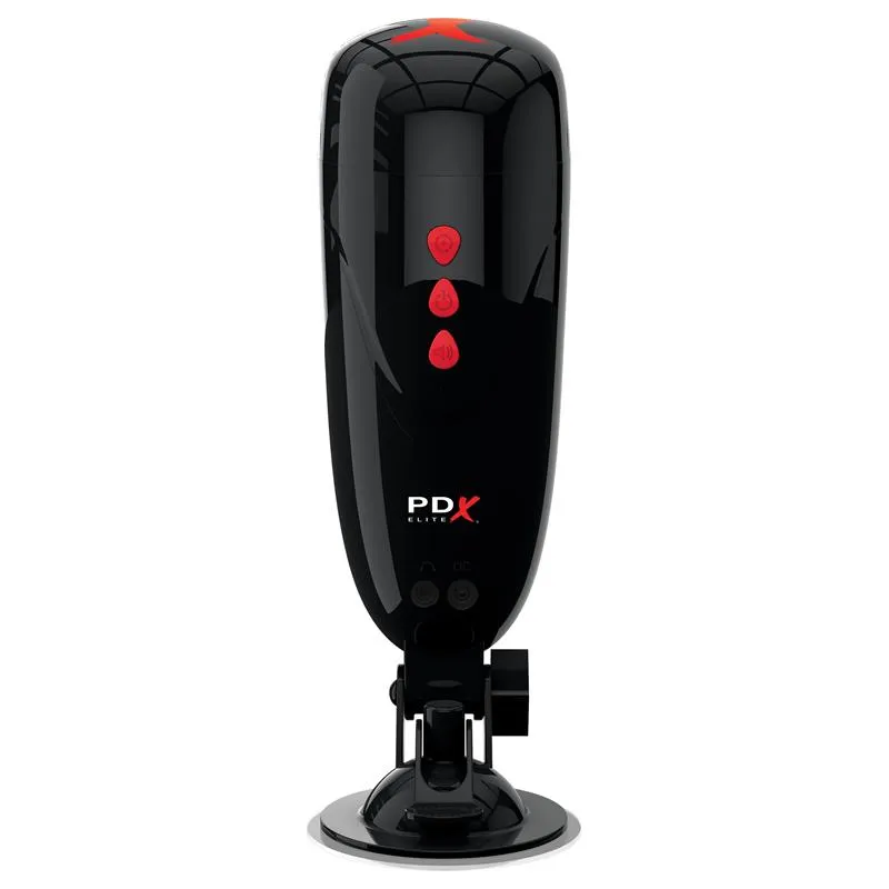 Mluvící vibrační masturbátor PDX Elite Dirty Talk Starter Stroker, černý - obrázek 3