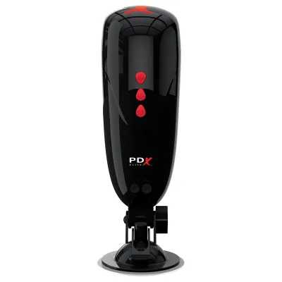 Mluvící vibrační masturbátor PDX Elite Dirty Talk Starter Stroker, černý - obrázek 3