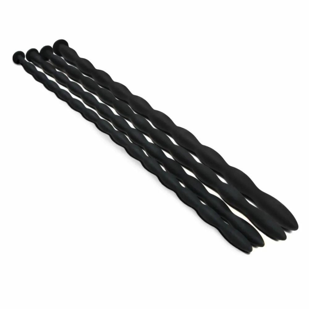 Sada silikonových dilatátorů Ouch!, ohebné, 5 velikostí, černé - obrázek 2