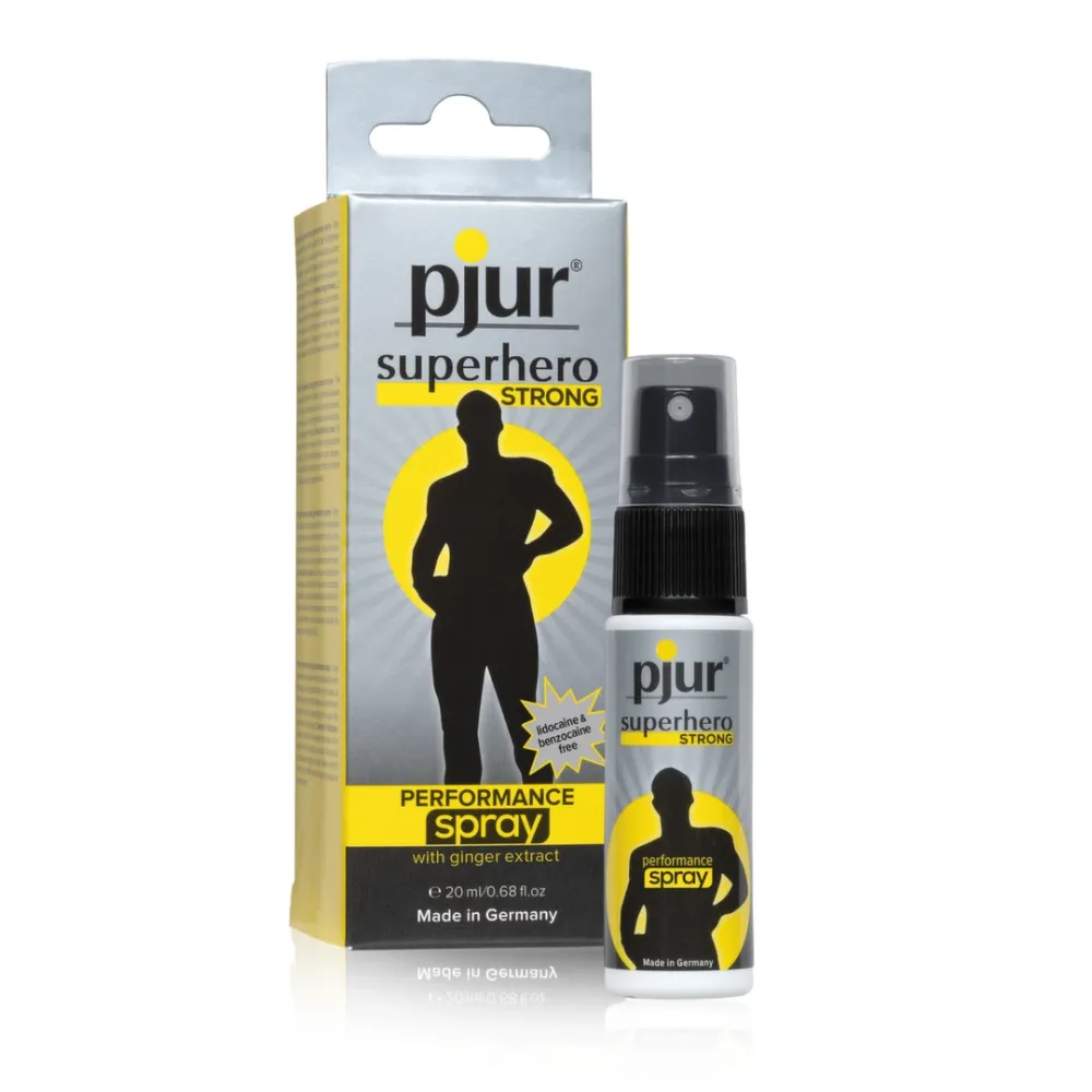 Sprej na oddálení ejakulace pjur Superhero Strong se zázvorem, 20 ml
