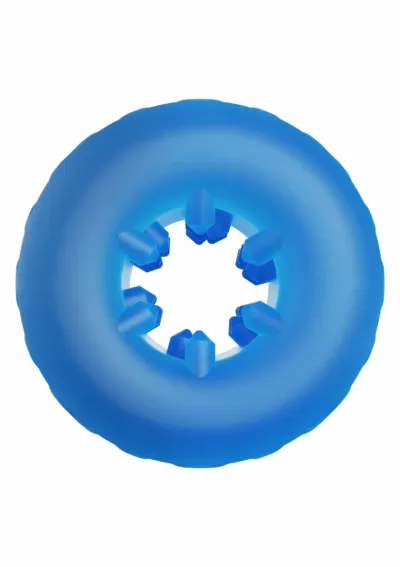 Silikonový erekční kroužek ToyJoy Hero 4-in-1 Grid Ring, natahovač varlat, černý - obrázek 3