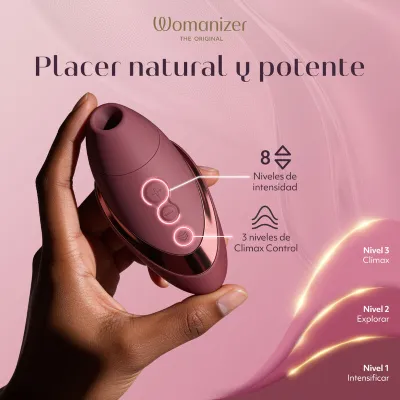 Tlakový stimulátor klitorisu Womanizer Next, 14 úrovní, bordó - obrázek 12