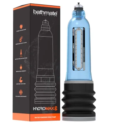 Vodní vakuová pumpa na penis Bathmate Hydromax8, modrá - obrázek 2