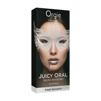 Sprej do úst pro orální sex Orgie Juicy Oral, podpora tvorby slin, máta, 15 ml - obrázek 3