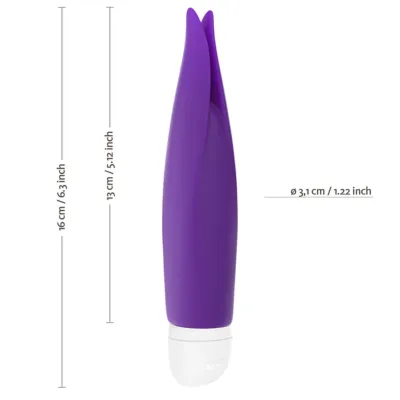 Minivibrátor Fun Factory Volita na baterie, vodotěsný, fialový - obrázek 3