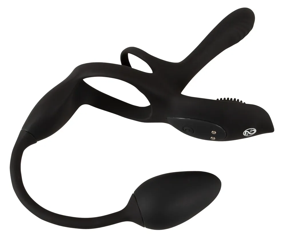 Vibrační systém pro páry Couples Choice RC Multi Function 5 v 1, černý - obrázek 4