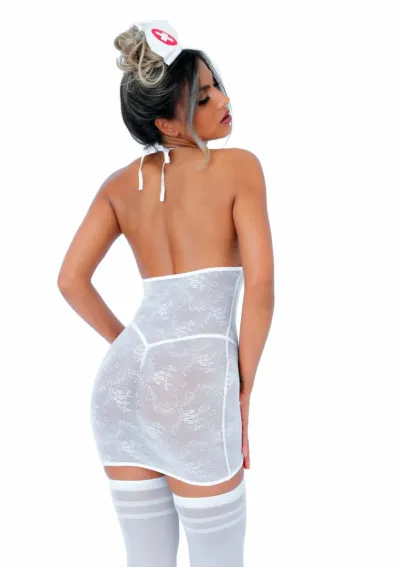Kostým zdravotní sestřičky Svenjoyment Hot Nurse, krajka a síťovina, S/M - obrázek 3