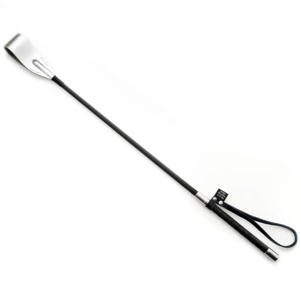 Kožený jezdecký bičík Fifty Shades of Grey Sweet Sting, černý, 61 cm