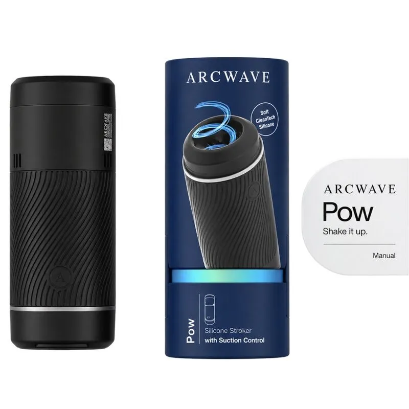 Manuální masturbátor s regulací sání Arcwave Pow, černý - obrázek 3