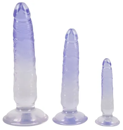 Sada 3 průhledných dild s přísavkou Crystal Clear, PVC - obrázek 3