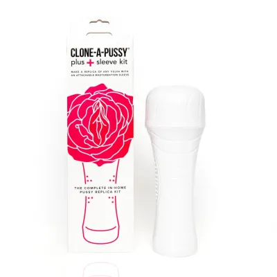 Sada na odlitek vulvy Clone-A-Pussy Plus Sleeve s návlekem, růžová - obrázek 10
