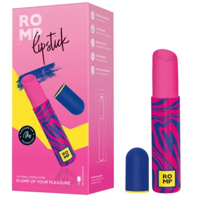 Vibrátor ve tvaru rtěnky ROMP Lipstick, 7 úrovní, růžový - obrázek 6