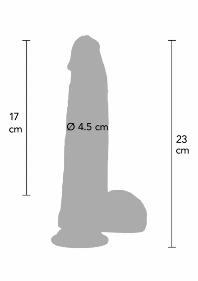 Realistické silikonové dildo Inferno by Hidden Desire, dvouvrstvé, tělové, 21 cm - obrázek 2