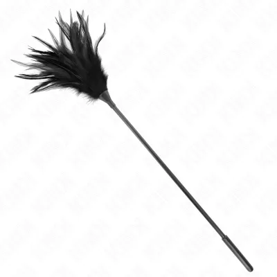 Lechtátko z peří KINK, černé, 45 cm - obrázek 2