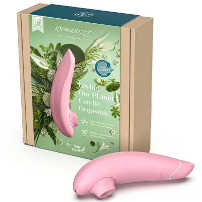 Tlakový stimulátor klitorisu Womanizer Premium Eco, 12 úrovní, růžový - obrázek 2