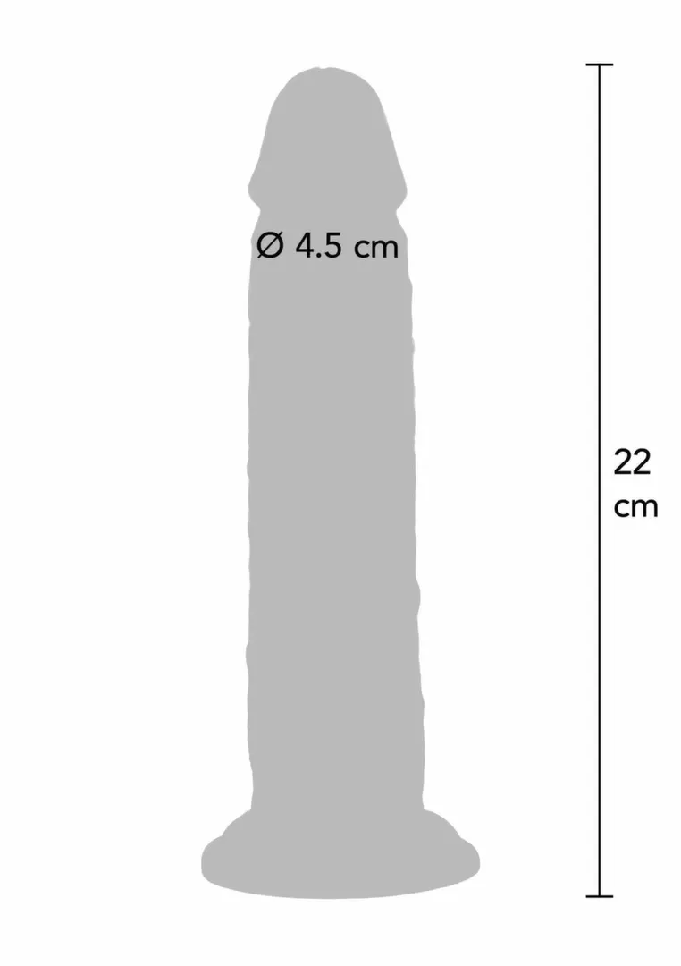 Stříkající dildo s předkožkou Get Real Foreskin Squirting Dong, silikonové, 22,5 cm - obrázek 5