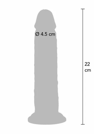 Stříkající dildo s předkožkou Get Real Foreskin Squirting Dong, silikonové, 22,5 cm - obrázek 5