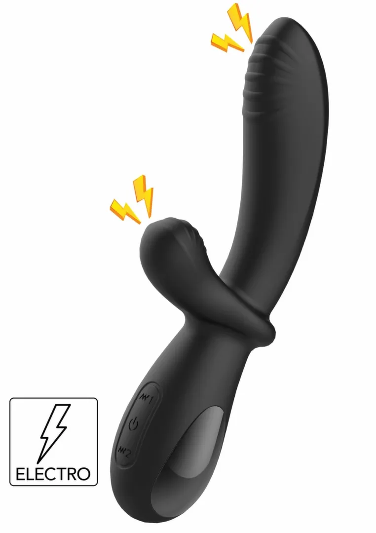 Vibrátor na bod G s elektrostimulací She.E.O eStim, silikon, růžový