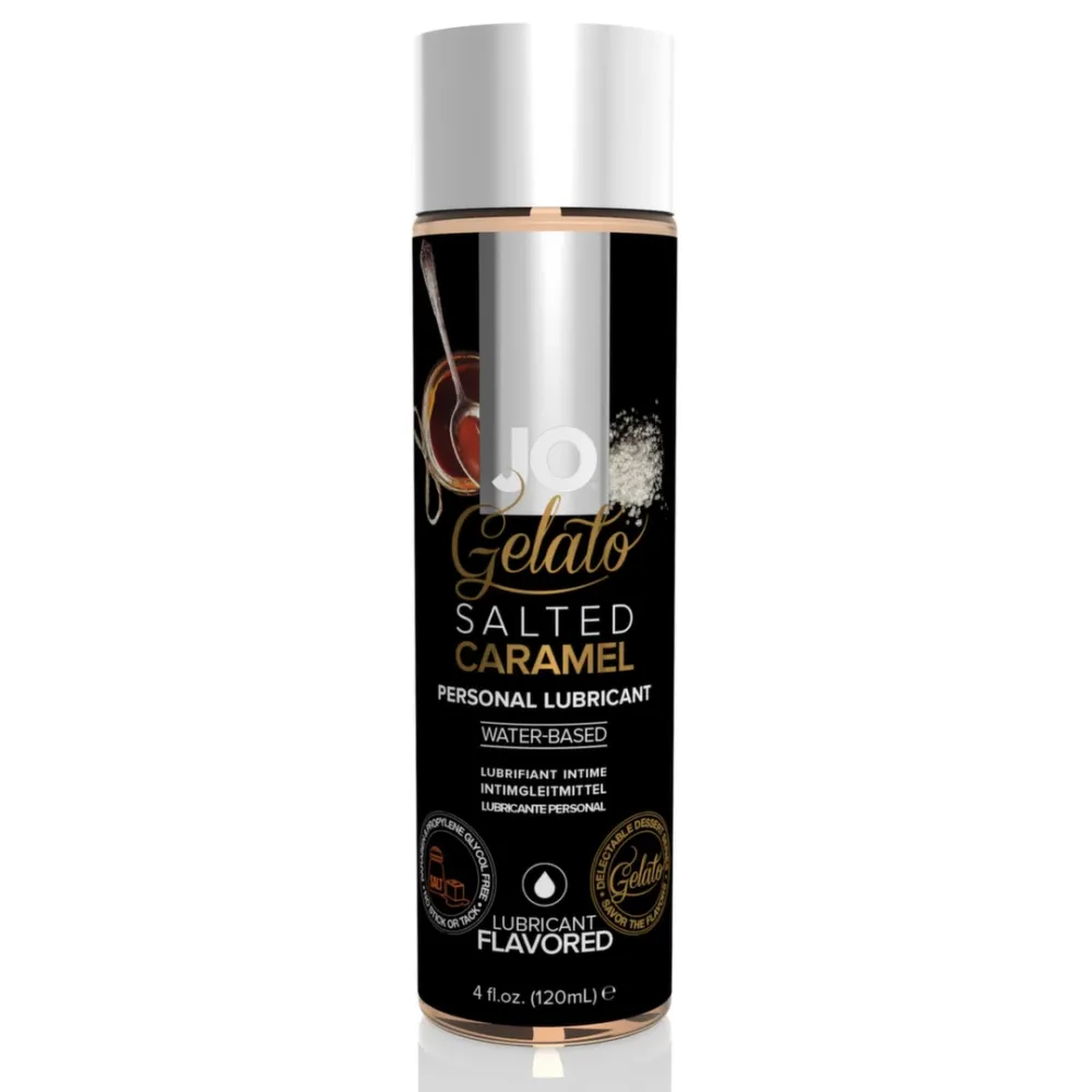 JO Gelato H2O Salted Caramel, lubrikační gel s příchutí slaného karamelu, 120 ml