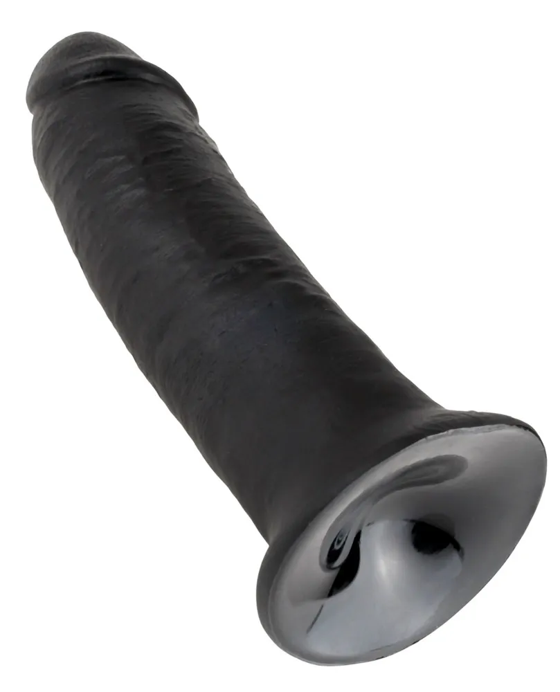 Realistické dildo King Cock s přísavkou, 25 cm, černé - obrázek 5