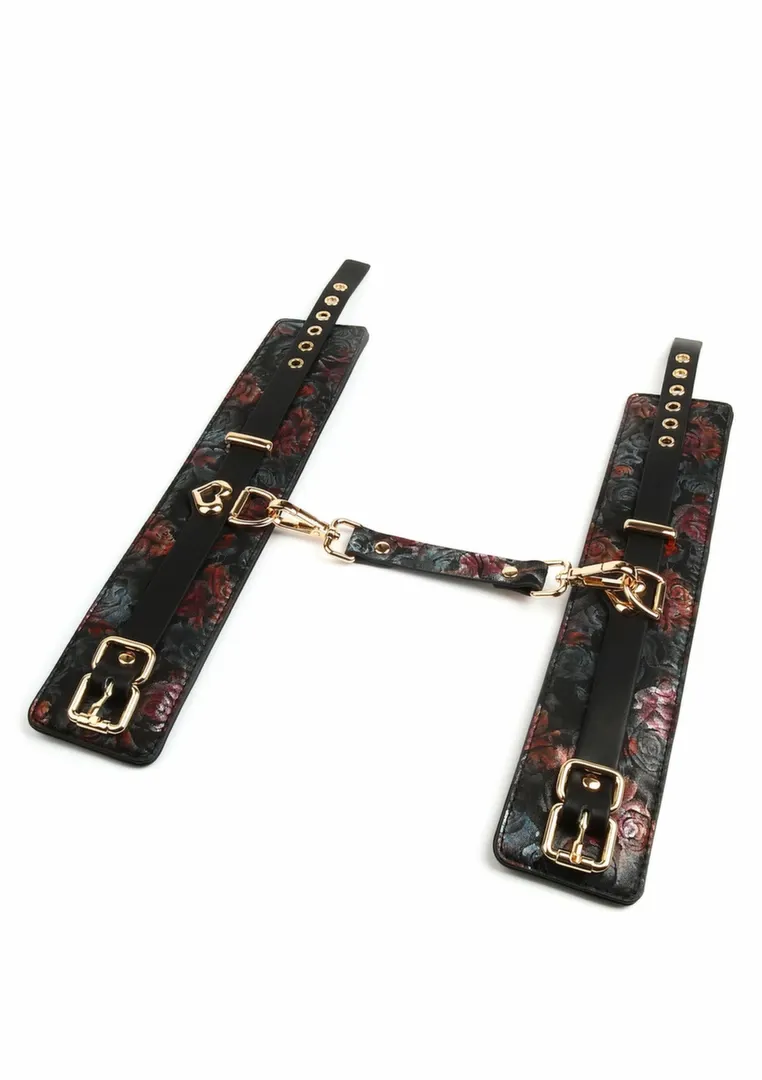 Pouta na kotníky GEISHA Floral Jacquard, veganská kůže, saténová podšívka, černá