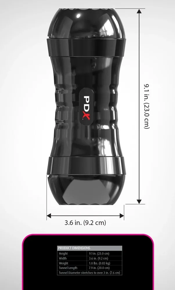 Oboustranná umělá vagína PDX Extreme Wet Pussies Super Flip-A-Pussy, 21,6 cm - obrázek 7