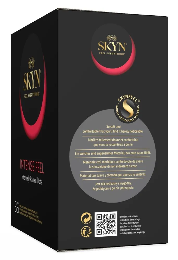 Kondomy bez latexu Manix SKYN Intense Feel s vroubky a výstupky, 36 ks - obrázek 3