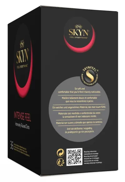 Kondomy bez latexu Manix SKYN Intense Feel s vroubky a výstupky, 36 ks - obrázek 3
