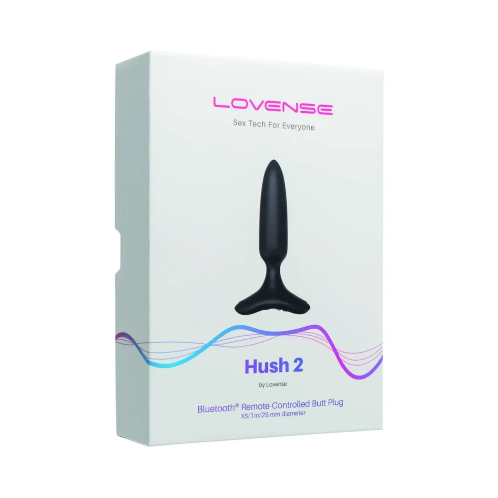Vibrační anální kolík Lovense Hush 2 XS ovládaný aplikací, 25 mm, silikon, černý - obrázek 4