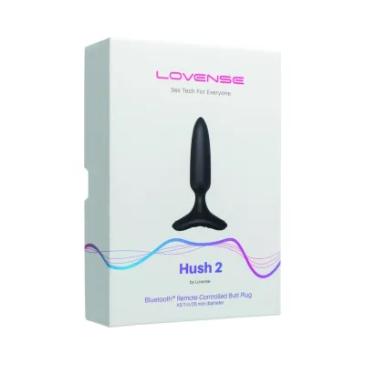 Vibrační anální kolík Lovense Hush 2 XS ovládaný aplikací, 25 mm, silikon, černý - obrázek 4