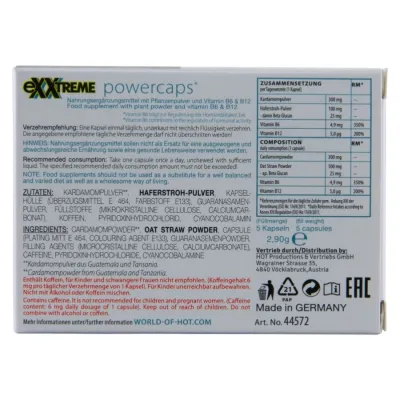 Kapsle pro muže HOT eXXtreme Power Caps, 5 ks - obrázek 4
