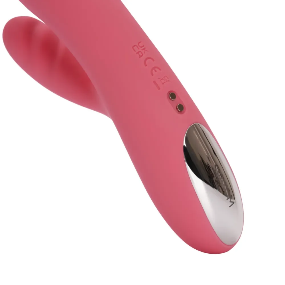 Přirážecí rabbit vibrátor Svakom Avery, silikonový, jahodově růžový - obrázek 8