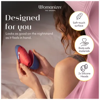 Tlakový stimulátor klitorisu Womanizer Next Liberty, modro-červený - obrázek 6