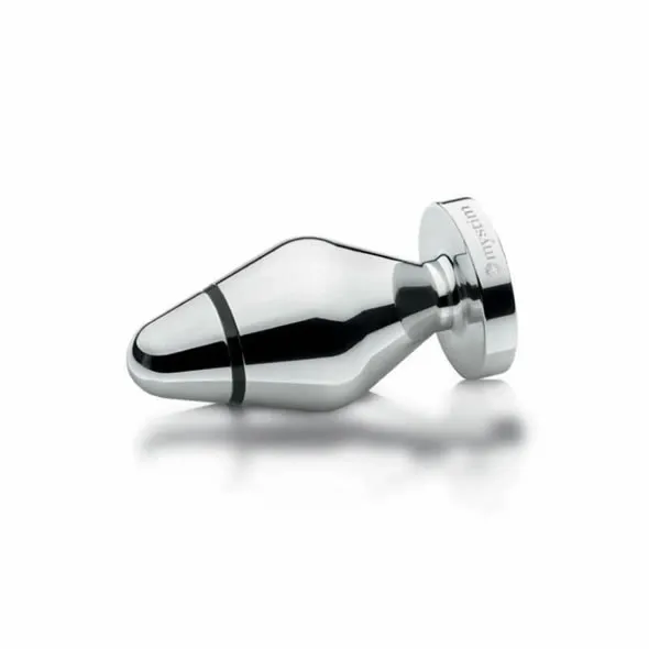 Kovový anální kolík pro elektrostimulaci Mystim Little John S, stříbrný, 9 cm